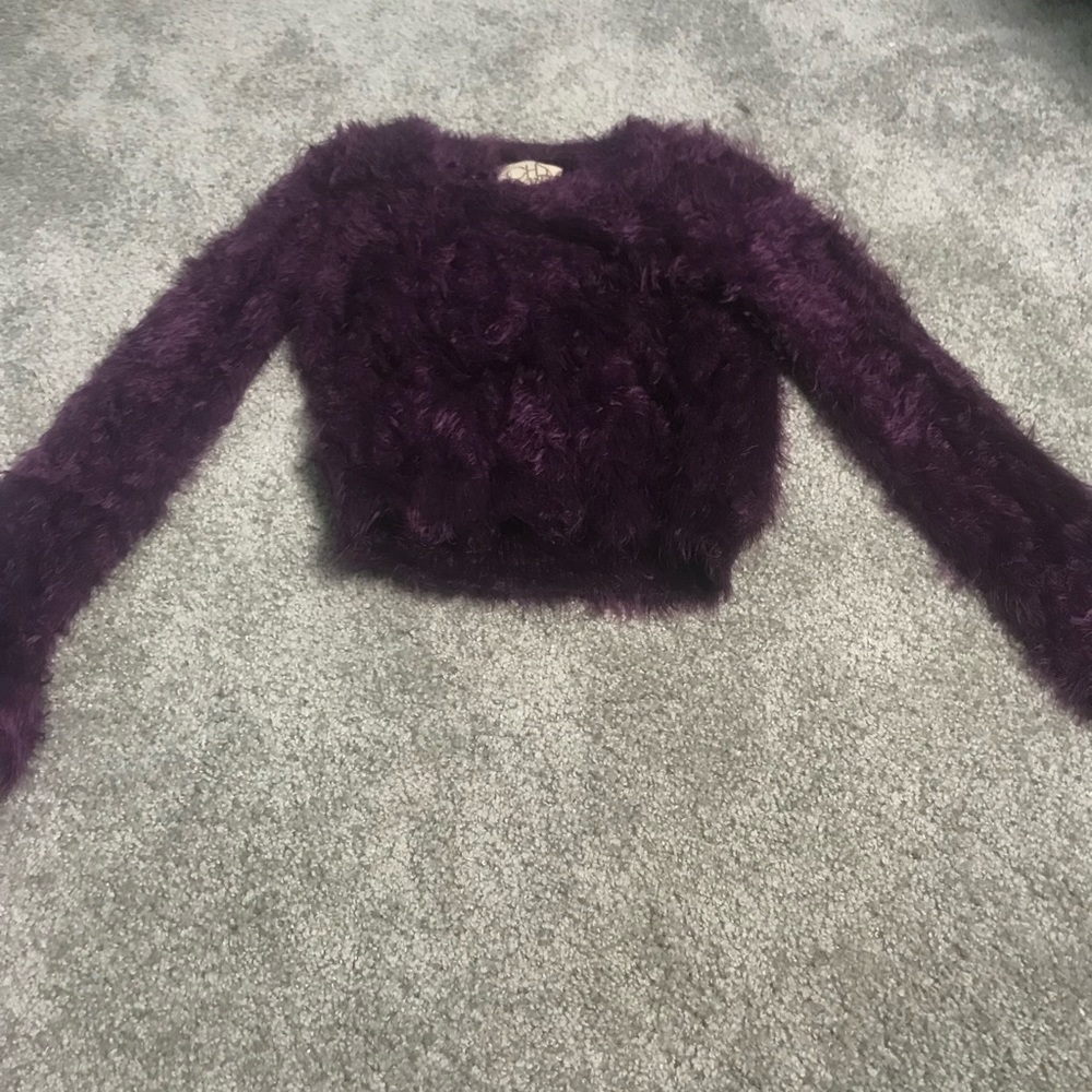 Long sleeve cropped sweater